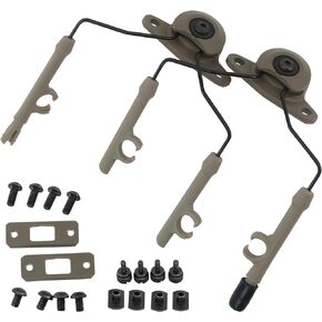 Tactical ARC Rail Adapter Kit Compatible with Comtac III Headset & Fast ARC/M-Lok/Team-Wendy2.0 Rail Helmets (Black)
