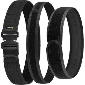 VOTAGOO Tactical Belt-MOLLE Battle Belt, with Quick Release Buckle and Anti-Slip Pad Inner Belt,Law Enforcement Duty Gun Belt