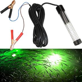 Lightingsky 12V 14W 180 LEDs 1300 Lumens LED Submersible Fishing Light Underwater Fish Finder Lamp with 5m Cord