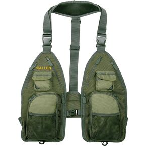 Allen Company Ultra-Light Gallatin Strap Pack Fishing Vest, Fits up to 4 Tackle/Fly Boxes, 14 Accessory Pockets