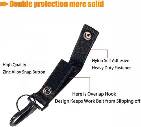 Duty Belt Keeper with Key Holder for 2" and 2¼" Wide Belt | 2 Pack,Keeper with Strong Metal Police Key Clip, Military Molle Hook,Police Military Equipment Accessories in Kuwait