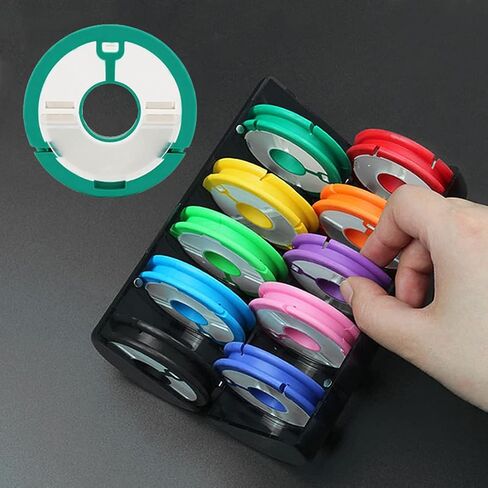 Ueenok Fishing Line Storage Holders Fishing and Rigging Spools Line Leader Organizer Fishing Snell Rigs Gear Spool Line Keeper Circular Winding Plates in Saudi Arabia