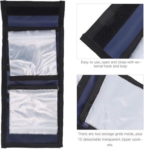 محفظة Fly Fishing Leader، حزمة خط صيد محمولة مقاومة للسقوط و10 جيوب عالمية للتيبت in Kuwait