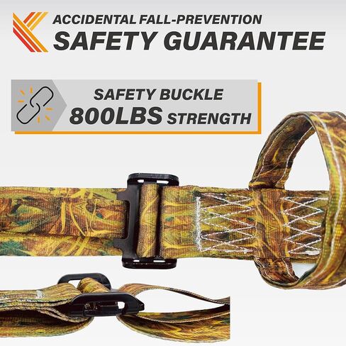 كودياك الأشرطة شجرة حزام 2 "x 6ft في الهواء الطلق الصيد طقم حزام السلامة شجرة تسلق تقف الملحقات مع الإعداد السريع والصامت in Kuwait