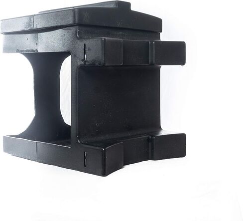 Brick Holder for up to Four, 4 lb Salt, Mineral, and Attractant Bricks with Mounting Straps, Black in Saudi Arabia