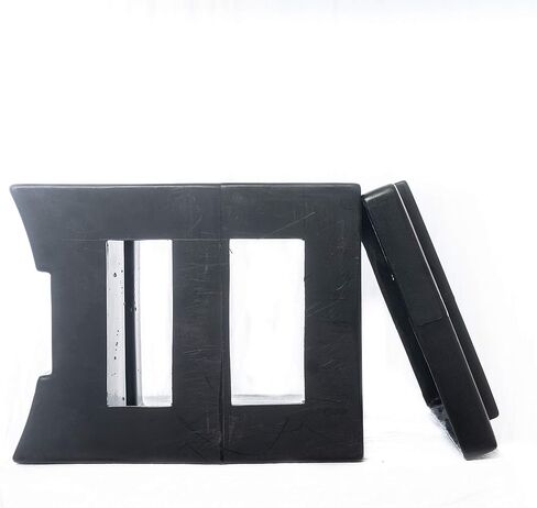 Brick Holder for up to Four, 4 lb Salt, Mineral, and Attractant Bricks with Mounting Straps, Black in Saudi Arabia