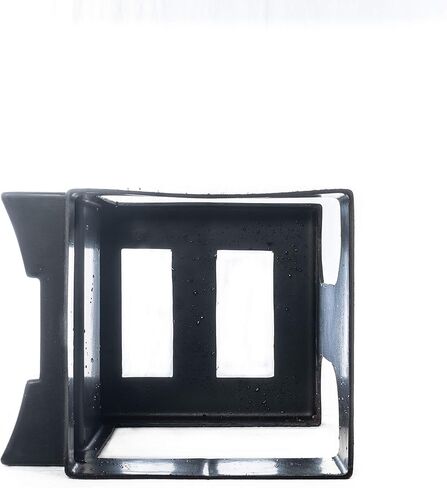 Brick Holder for up to Four, 4 lb Salt, Mineral, and Attractant Bricks with Mounting Straps, Black in Saudi Arabia