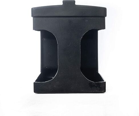 Brick Holder for up to Four, 4 lb Salt, Mineral, and Attractant Bricks with Mounting Straps, Black in Saudi Arabia