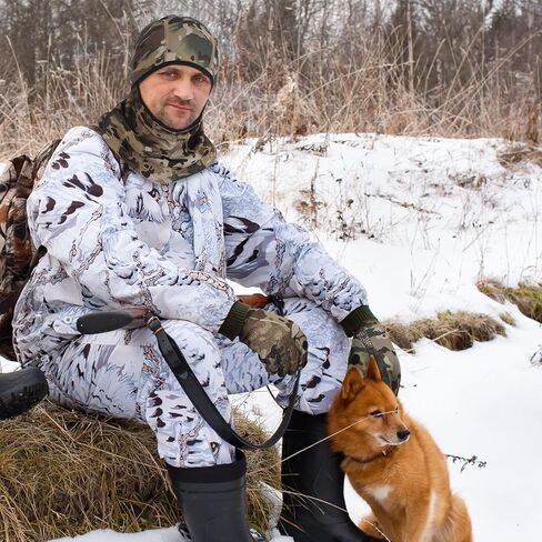 Blulu 2 أزواج قفازات الصيد المموهة للرجال 2 قطعة غطاء وجه مموه كامل قفازات خفيفة الوزن قناع بالاكلافا قناع تكتيكي مضاد للانزلاق قفاز الصيد للمشي لمسافات طويلة في الهواء الطلق وركوب الدراجات وأنشطة التزلج in Kuwait