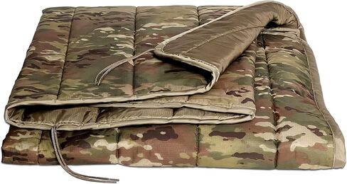 Pinnacle Mercantile Authentic Woobie العسكرية المصنوعة في الولايات المتحدة الأمريكية OCP Camo جميع الأغراض، بطانة بونشو متعددة الاستخدام، بطانية تخييم تكتيكية من النايلون، مواصفات الجيش الدقيقة in Kuwait
