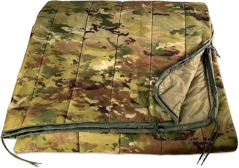 Pinnacle Mercantile Authentic Woobie العسكرية المصنوعة في الولايات المتحدة الأمريكية OCP Camo جميع الأغراض، بطانة بونشو متعددة الاستخدام، بطانية تخييم تكتيكية من النايلون، مواصفات الجيش الدقيقة in Kuwait