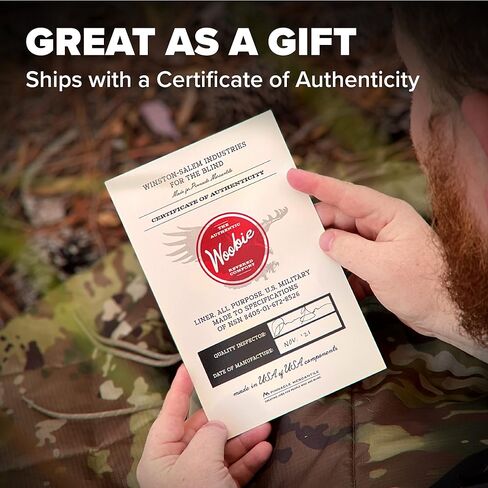 Pinnacle Mercantile Authentic Woobie العسكرية المصنوعة في الولايات المتحدة الأمريكية OCP Camo جميع الأغراض، بطانة بونشو متعددة الاستخدام، بطانية تخييم تكتيكية من النايلون، مواصفات الجيش الدقيقة in Kuwait