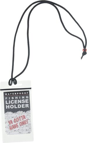 Pacific Catch Fishing License Lanyard Holder, White in Saudi Arabia