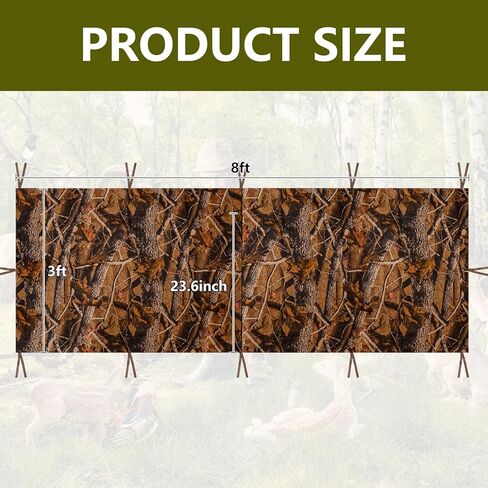 حامل شجرة صيد الغزلان، غطاء عمياء، حامل شجرة مموه عالمي، مجموعة ستائر مرتفعة لشخصين، حامل شجرة مع قفل بسحاب، ملحقات حامل شجرة الصيد (كامو خريفي) in Kuwait