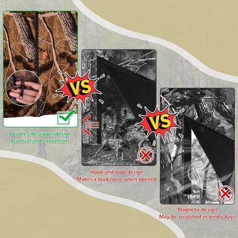 حامل شجرة صيد الغزلان، غطاء عمياء، حامل شجرة مموه عالمي، مجموعة ستائر مرتفعة لشخصين، حامل شجرة مع قفل بسحاب، ملحقات حامل شجرة الصيد (كامو خريفي) in Kuwait