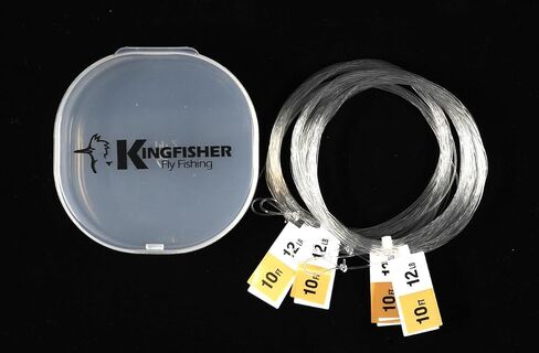 Kingfisher Fly Fishing EcoPuck 5 Pack Rio Saltwater Flats Fly Fishing Leader - 10 Foot in Saudi Arabia