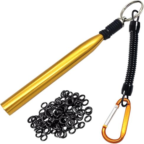 Wacky Rigging Tool, Fishing Bait Rigs, Wacky Rig Ring Tool with 70PCS Worm O-Rings, Wacky Worm Kit for Senko Neko Finesse Stick Soft Baits in Saudi Arabia