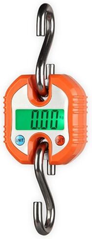 Klau Portable Mini Crane Scale, Black, 150 kg / 300 lb | Heavy Duty, Digital Hanging Scale, LCD Display with Backlight, For Home Farm Hunting Outdoor in Kuwait