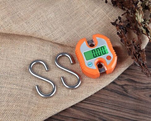 Klau Portable Mini Crane Scale, Black, 150 kg / 300 lb | Heavy Duty, Digital Hanging Scale, LCD Display with Backlight, For Home Farm Hunting Outdoor in Kuwait