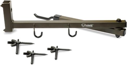HME High-Quality Easy-to-Attach Secure Better Tree Stand Bow Hanger - Includes Two Accessory Hooks and Three Mounting Screws in Saudi Arabia