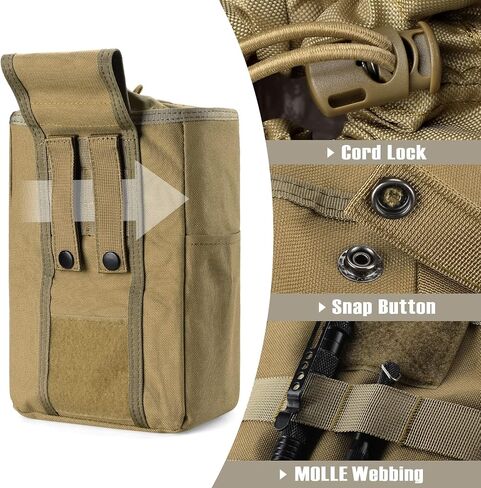 WYNEX Molle Dump Pouch, Tactical Foldable Mag Dump Pouch in Kuwait