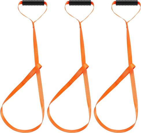 Oudain 3 Pcs Deer Drag Rope with Grip Handle, Harness Deer Tow Strap Orange Durable Safety Deer Puller Deer Hunting Accessories for Men in Saudi Arabia