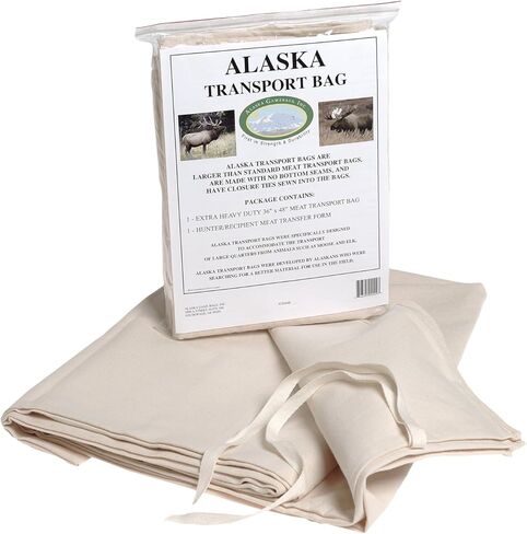 Alaska Game Bags Game Moose/Elk/Bear Hide Transport Bag, 36X48-Inch, White (ATB3648) in Saudi Arabia