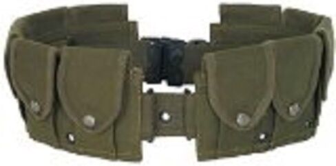Fox Outdoor Products 10-Pocket Cartridge Belt – Heavy-Duty Cotton Canvas Ammo Holder with Quick-Release Buckle in Kuwait