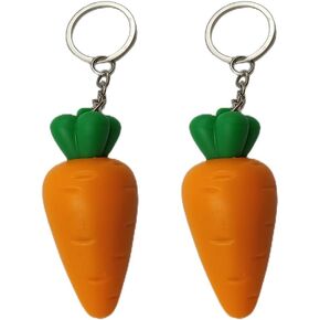 Pouoir 3 قطعة حلقة رئيسية صغيرة مصباح يدوي لطيف الجزرة على شكل سلسلة مفاتيح LED ضوء حلقة رئيسية مصباح شعلة الجزرة المفاتيح مصباح للأطفال in Kuwait