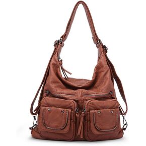 حقائب يد هوبو نسائية من جلد البولي يوريثان الناعم المغسول in Kuwait