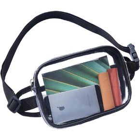 COVAX Clear Fanny Pack, Stadium Approved Clear Waist Bag for Festivals, Sports, Concerts, Work