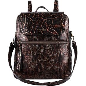 Angel Kiss Backpack Purse for Women Casual Fashion Vegan Leather Shoulder Bag Ladies Zipper Magnetic Flap Backpack