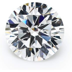 100PCS 6.0MM 5A Round Machine Cut White Cubic Zirconia Stones Loose CZ Stones JIANGYUANGEMS (6.0mm)