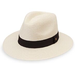 قبعة Wallaroo Hat Company الصغيرة للسيدات على شاطئ النخيل - عامل حماية من أشعة الشمس فوق البنفسجية 50+، تصميم قابل للتعبئة، مقاس قابل للتعديل لمقاسات التاج الأصغر