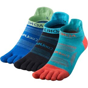 TRIWONDER Toe Socks 5 Finger No Show Athletic Running Low Cut Toesocks for Men and Women