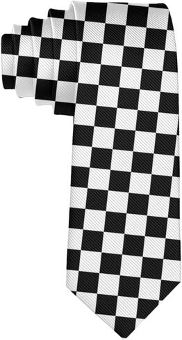 ربطة عنق منقطة باللونين الأسود والأبيض (10) in Kuwait