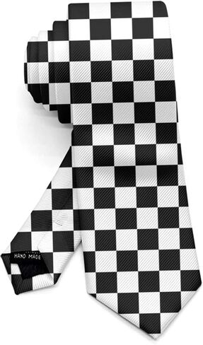 ربطة عنق منقطة باللونين الأسود والأبيض (10) in Kuwait