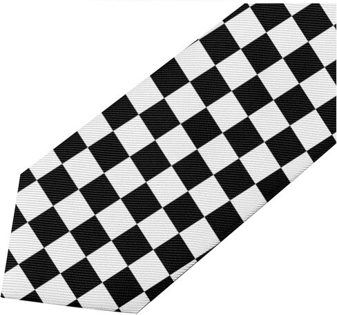 ربطة عنق منقطة باللونين الأسود والأبيض (10) in Kuwait