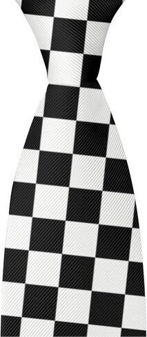 ربطة عنق منقطة باللونين الأسود والأبيض (10) in Kuwait