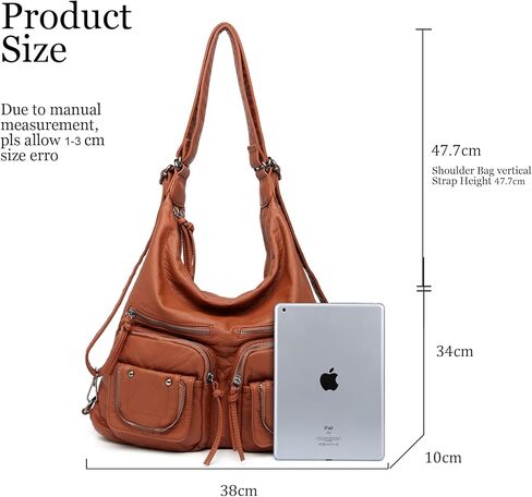 حقائب يد هوبو نسائية من جلد البولي يوريثان الناعم المغسول in Kuwait