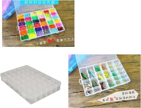 حاوية تخزين لتنظيم المجوهرات البلاستيكية الشفافة من سبيددا مع فواصل قابلة للتعديل 36 شبكة in Kuwait