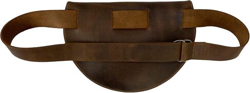 Western Leather Works, Fanny Pack Handmade from Full Grain Leather - Adjustable Strap - Carry, Organize and Store Money, Phone, Great for Travel and Festivals - Furry in Kuwait