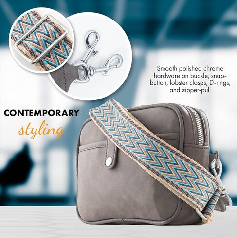 حقائب كروس فاني باك من بلوسوم للنساء، محفظة كروس مع حزام جيتار، حقائب كروس فاني للنساء، محفظة حزام جيتار كروس، حقيبة فاني جلدية للنساء، (رمادي)... in Kuwait