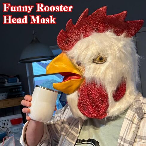 قناع رأس دجاجة جديد للهالوين من Demi Sharky زي الحفلات التنكرية in Kuwait