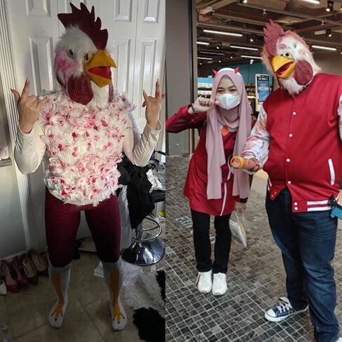 قناع رأس دجاجة جديد للهالوين من Demi Sharky زي الحفلات التنكرية in Kuwait