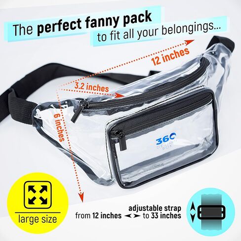 تمت الموافقة على ملعب Clear Fanny Pack للسيدات in Kuwait