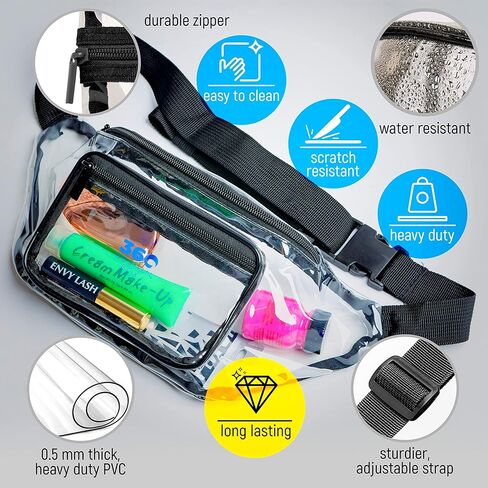تمت الموافقة على ملعب Clear Fanny Pack للسيدات in Kuwait