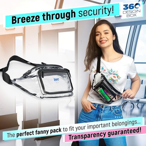 تمت الموافقة على ملعب Clear Fanny Pack للسيدات in Kuwait
