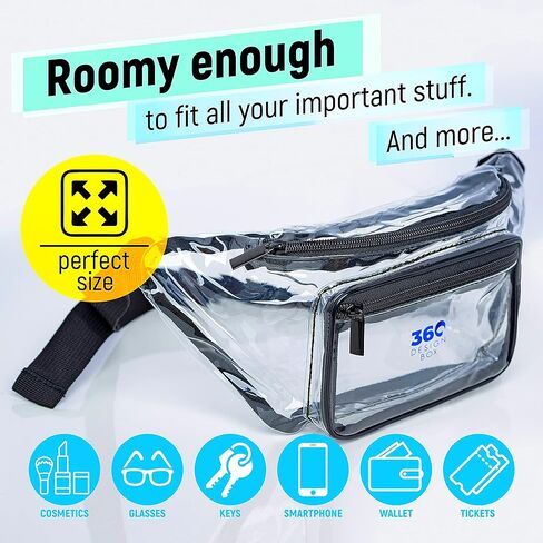 تمت الموافقة على ملعب Clear Fanny Pack للسيدات in Kuwait