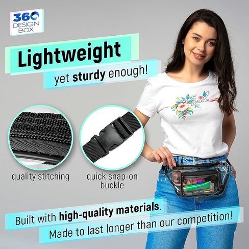 تمت الموافقة على ملعب Clear Fanny Pack للسيدات in Kuwait